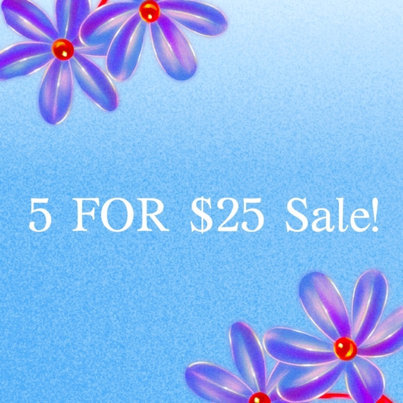 You can add anything that is listed 5 for $25 in to your bundle. - Picture 1 of 1